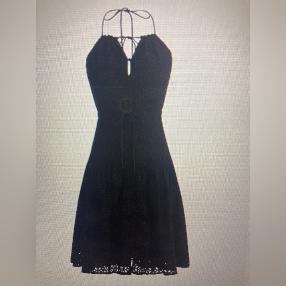 J Crew Anguilla mini halter dress in eyelet